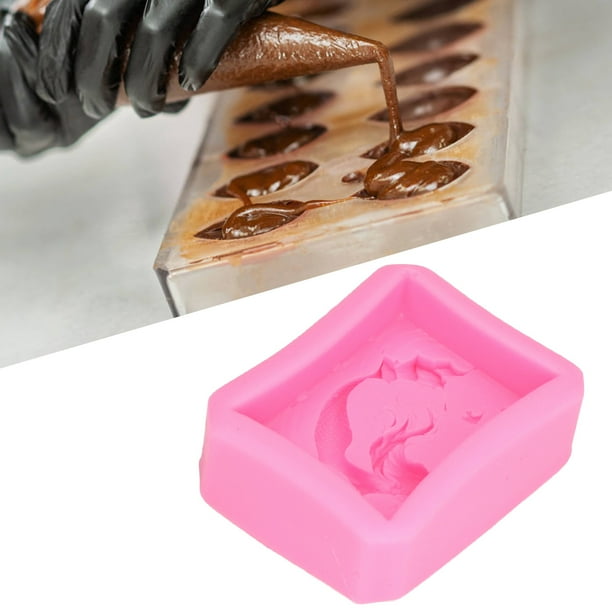 Moldes Para Fondant, Práctico Y Práctico Molde Para Pasteles Rosa Elegante, Lavable Y Limpiable Para Decoración De Fiestas, Cocina Para El Hogar