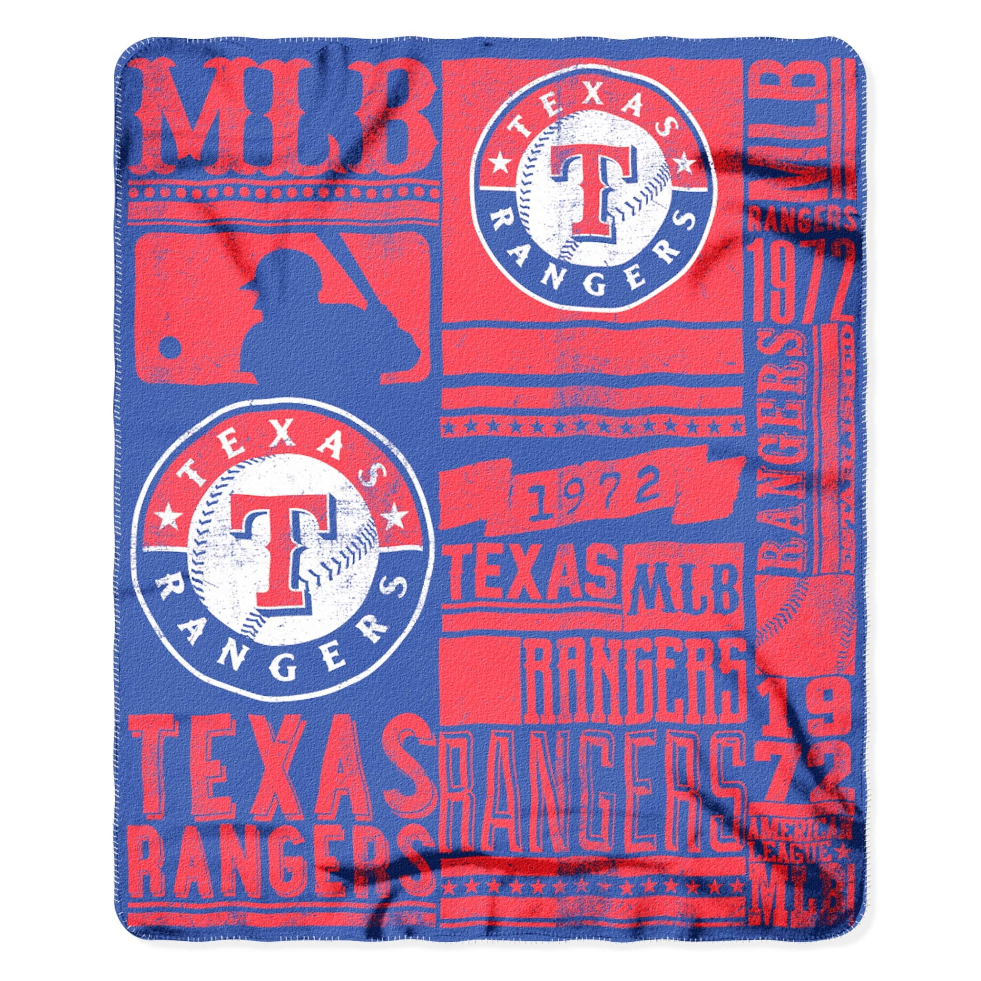 Texas Rangers The Northwest Company 50 X 60 Strength Fleece Texas Rangers The Northwest Company 50 X 60 Strength Fleece