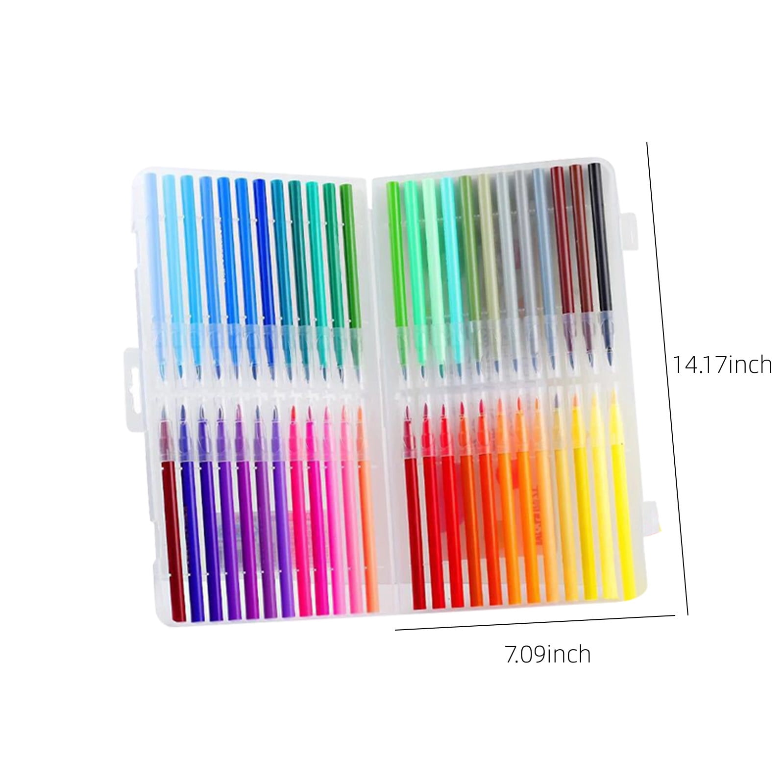 Wovilon Watercolor Pens For Watercolor Effects And Calligraphy,Flexible Nylon Brush Tips,1.5ml Capacity,Paint Markers For Drawing, Journaling, And Gift