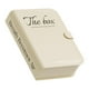 thumbnail image 4 of Organizador de escritorio, caja de almacenamiento para cable de datos, estuche de plástico con diseño de libro, decoración del hogar para auriculares de línea, color crema., 4 of 13