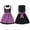 Purple, variant on Kiijoy Girls Short Sleeve Oktoberfest Dress & Apron Role Play 2Pcs Dress Outfit