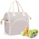 thumbnail image 1 of Bolsa de almuerzo LOKASS con aislamiento, amplia y abierta, de color gris, 1 of 6