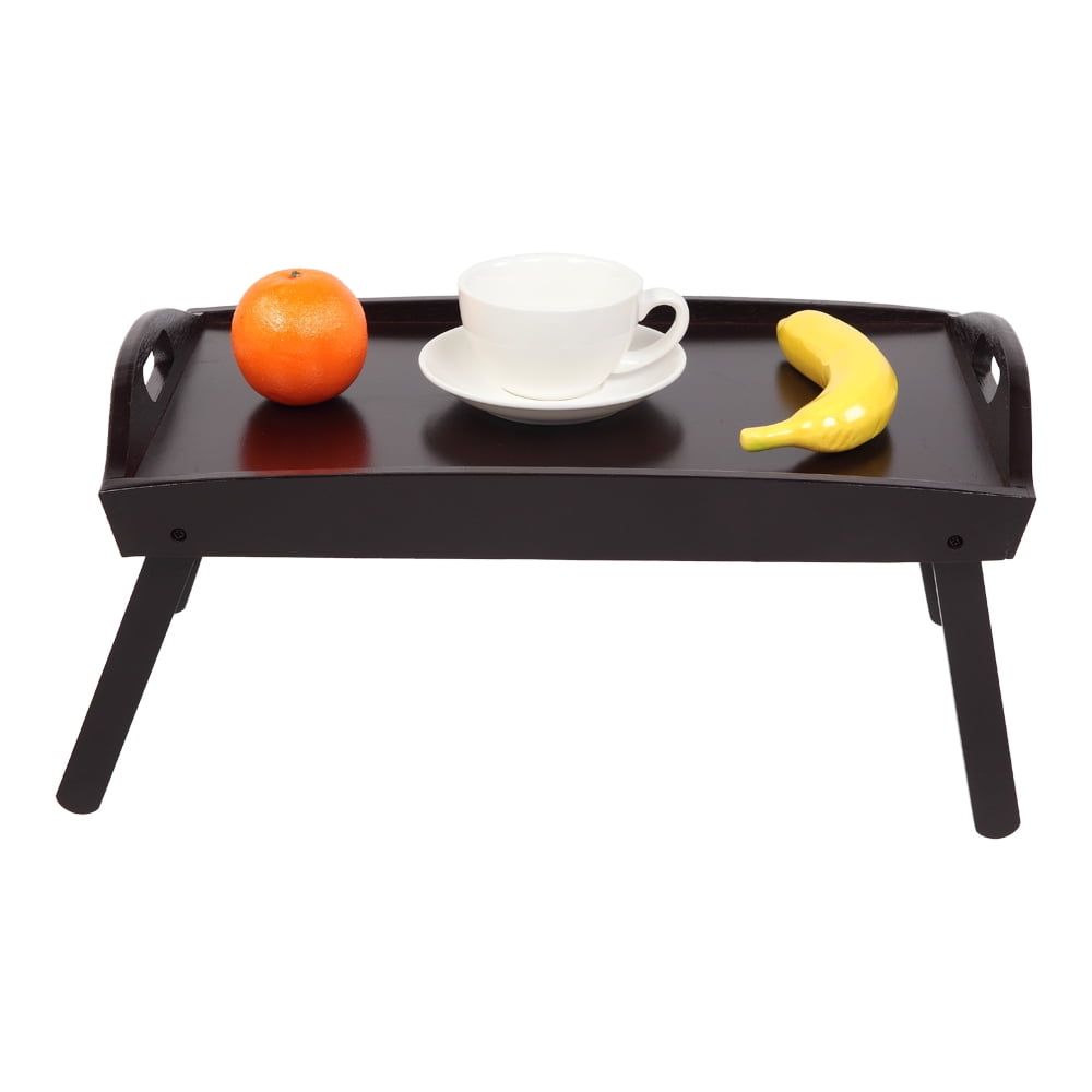 Bed Tray Folding Legs with Handles Breakfast Food Tray Table for Sofa
