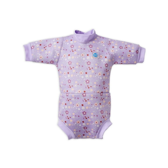 Splash About Happy Nappy™ Wetsuit with Swim Diaper, Lilac Spring, 6-14 Months