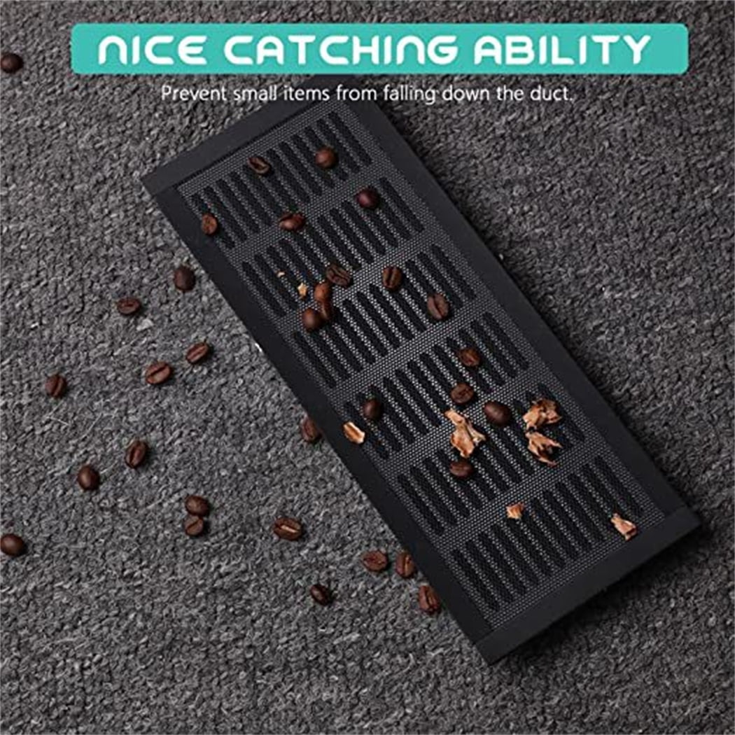 8 Pack Magnetic Vent Covers for Home Floor, Happon 4x10 inch Magnet Floor Register Cover, Air Vent Screen Trap for Wall Ceiling Floor, AC Vent Mesh Screen Debris Hair Filters