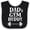 Black and White, variant on Inktastic Daddy Gym Buddy Workout Fitness Boys or Girls Baby Bib