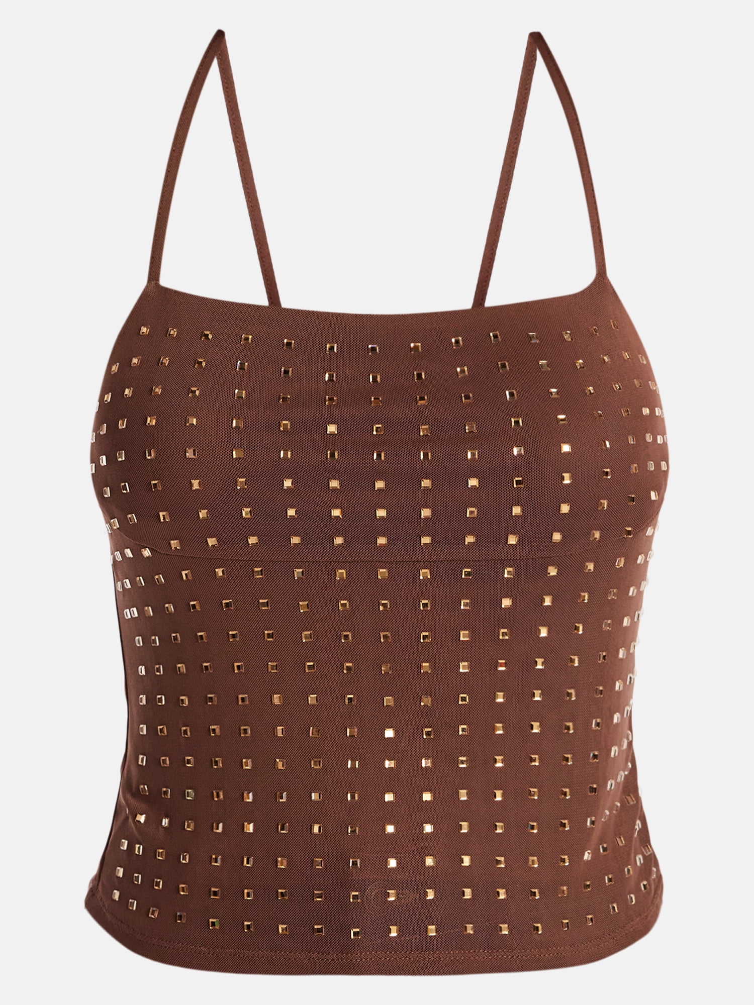 Madden NYC Rhinestone Cami, Womens