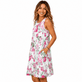 thumbnail image 2 of Women's Sleeveless Floral A-Line Casual Dress with Pockets, 2 of 5