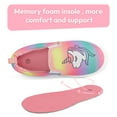 thumbnail image 5 of Bocca Girls Rainbow Unicorn Slip on Sneakers Kids Canvas Walking Shoes Size 11, 5 of 6