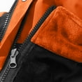 thumbnail image 7 of Maoxin Men Jacket Fashion Men's Solid Color Long Sleeved Hooded Casual Outwear Jackets Jackets for Men , Orange , L, 7 of 7