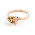 thumbnail image 3 of Galaxy Gold 14k Rose Gold Heart-shaped Natural Citrine Ring - Size 8.5, 3 of 5