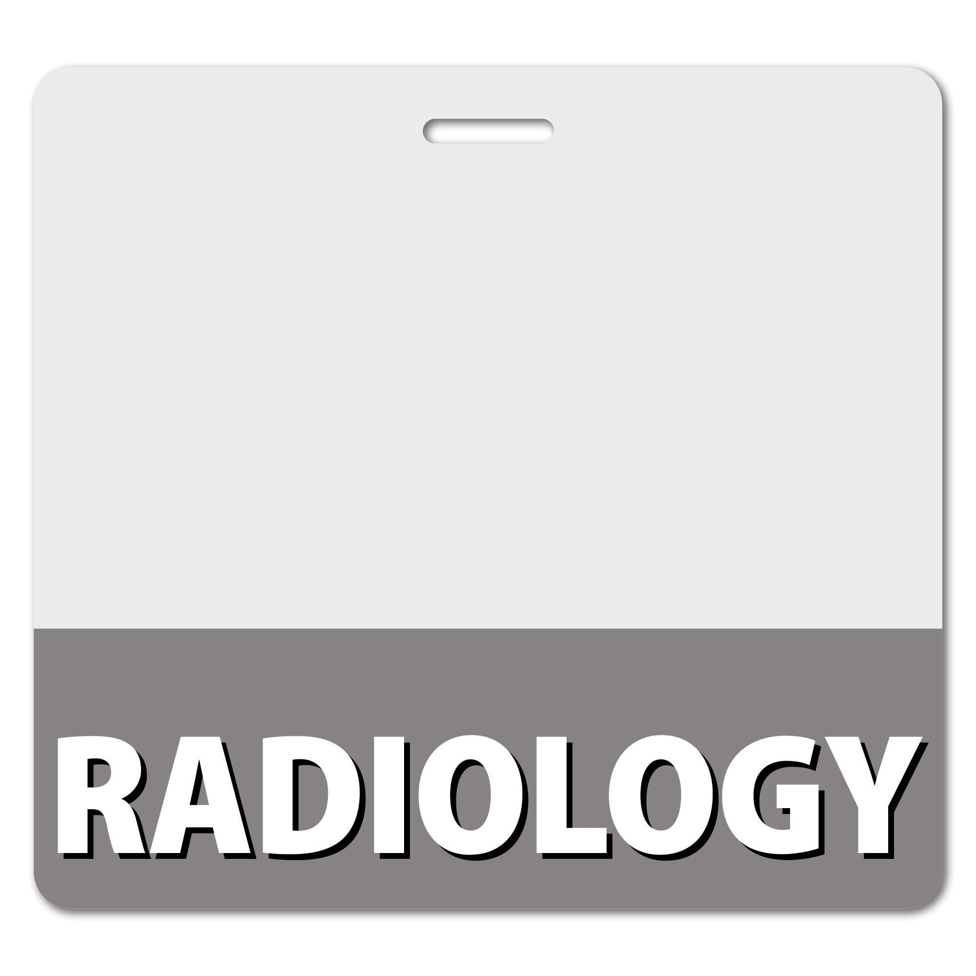 RADIOLOGY Heavy Duty Horizontal Gray (50 pack) Spill & Tear Proof Cards 2 Sided USA Printed