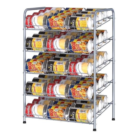 5-TIER STACKABLE CAN RACK ORGANIZER FOR FOOD STORAGE, KITCHEN CABINETS OR COUNTERTOPS