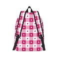 thumbnail image 3 of Balery Plaid Heart Vintage Canvas Backpack for Men and Women - Large Capacity, Durable Travel Laptop Bag for School, Work, Hiking, and Outdoor Activities, 3 of 7