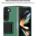 thumbnail image 3 of for Samsung Galaxy Fold5 Case, [Snug Touch Matte ] Military Grade Shockproof Protective Phone Case with Kickstand for Samsung Galaxy Fold 5 LTT Dark Green, 3 of 18