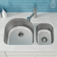 thumbnail image 2 of Kraus KBU26 32 inch Undermount Double Bowl Stainless Steel Kitchen Sink, 2 of 11