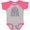 Baseball Heather and Hot Pink, variant on Inktastic Future Dart Player Dart Board Boys or Girls Baby Bodysuit