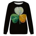 thumbnail image 4 of Camisas informales de manga larga para mujer, sudadera de cuello redondo con estampado de St Patrick Vintage, Tops holgados Fridja  czfsfas819, 4 of 5