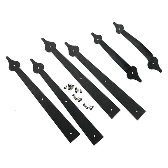 Carriage House Garage Door Decorative Set - Spear Style