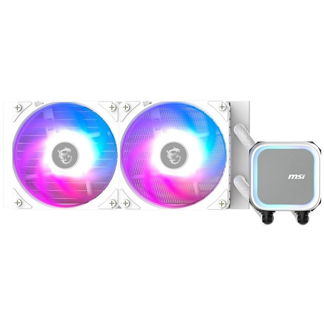 Enfriamiento Liquido MSI MAG CORELIQUID A13 240 WHITE ARGB PWM 3800RPM LGA 1851 AM5 Blanco