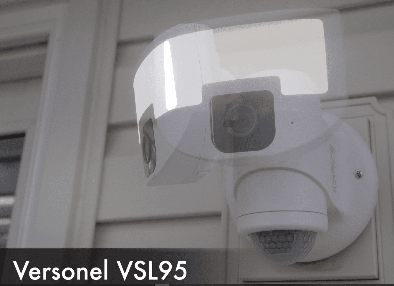 Versonel Nightwatcher VSL95W (White) Robotic Motion Tracking WiFi LED  Security Light Camera with NO Monthly Fees. 32gb SD Card