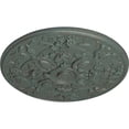 thumbnail image 3 of 31 1/4"OD x 2 1/4"P Baile Ceiling Medallion (Fits Canopies up to 6"), Hand-Painted Cloud Burst Crackle, 3 of 6