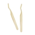 thumbnail image 4 of OUNONA 2Pcs Grafting Eyelashes Tweezers Metal Design with Curved Tips for Charming Looks, 4 of 8