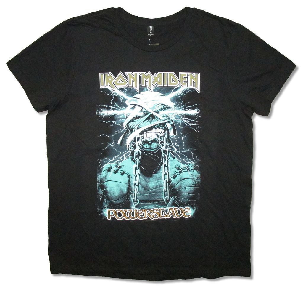 Iron Maiden Men Final Frontier Blue Album Spaceman Short Sleeve T-shirt Black,