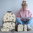 thumbnail image 2 of Aplkyhs Hat Horseshoe Bow 4 Piece Kids Backpack Set with Lunch Bag Pencil Case and Bottle Holder School Backpack for Elementary Middle School Students, 2 of 7
