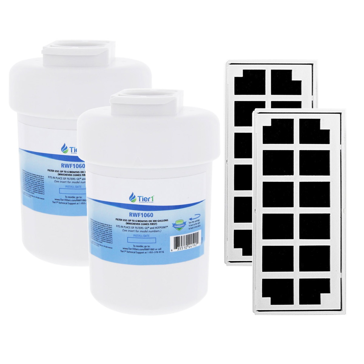 Tier1 MWF Refrigerator Water & Air Filter Combo 2pk Replacement for