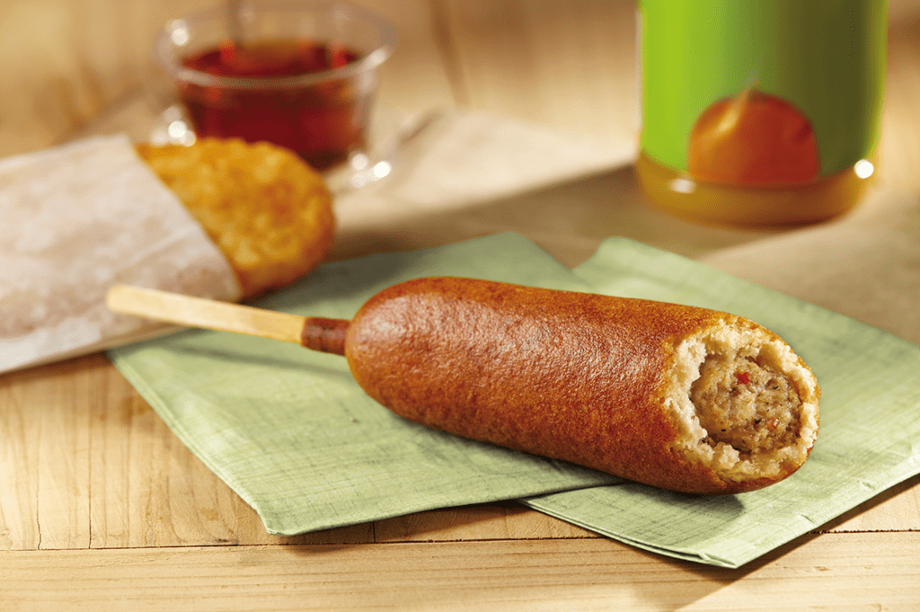 foster farms turkey sausage & pancake on a stick