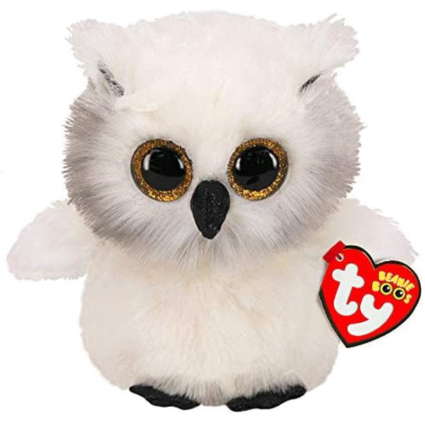Ty Beanie Boos 6 In Owlette The Owl Chick With Yellow Glitter Eyes 2016 for sale online 