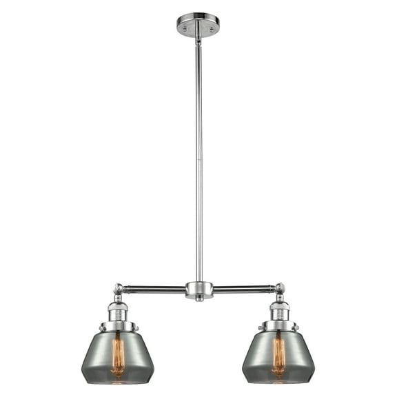 Innovations Lighting 209 Fulton Fulton 2 Light 21" Wide Linear Chandelier - Chrome