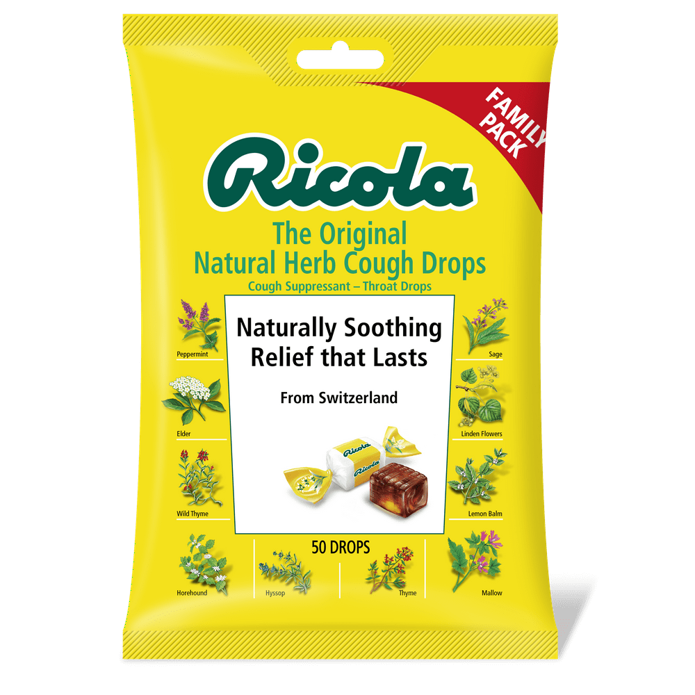 Ricola Original Natural Herb Cough Drops Family Pack, 50 ct Walmart