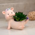 thumbnail image 3 of Conjunto de macetas suculentas con guirnalda rosa combinación con personalidad planta suculenta de dibujos animados de cerdo lindo maceta de calibre grande y pequeño con ANGGREK  Otros, 3 of 8