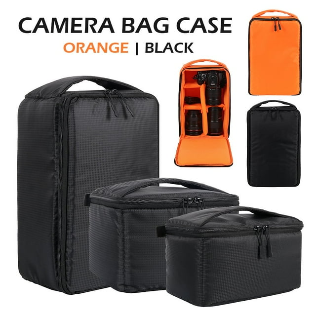 DEBGFS 1Pcs Waterproof Camera Bag for SLR/DSLR Camera Lens and Accessories,black,S