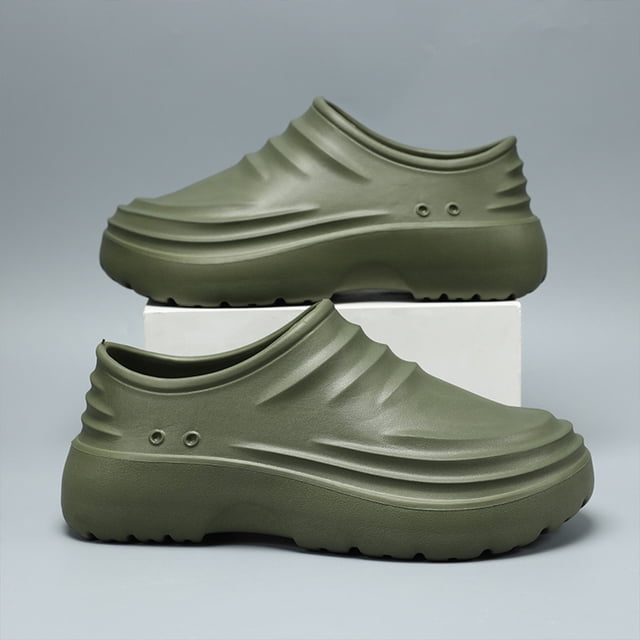 Chef Shoes Eva cómodo caminando impermeable para hombres mujeres (44-45) Verde