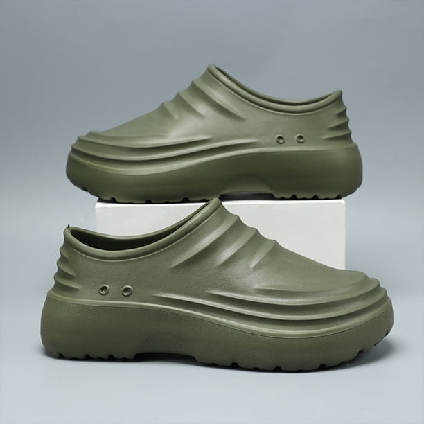 Chef Shoes Eva cómodo para hombres impermeables para hombres (36-37) Verde