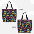 thumbnail image 2 of Balery Colorful Dinosaur Bolsa de Mano para Mujeres con Cremallera, Bolsa de Gimnasio con Compartimentos, Bolsa para Laptop, Bolsa para Trabajo, 2 of 7