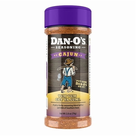Dan-O's Cajun Seasoning - All-Purpose Seasoning - Great for cooking and grilling anything - Small bottle (2.8 oz)