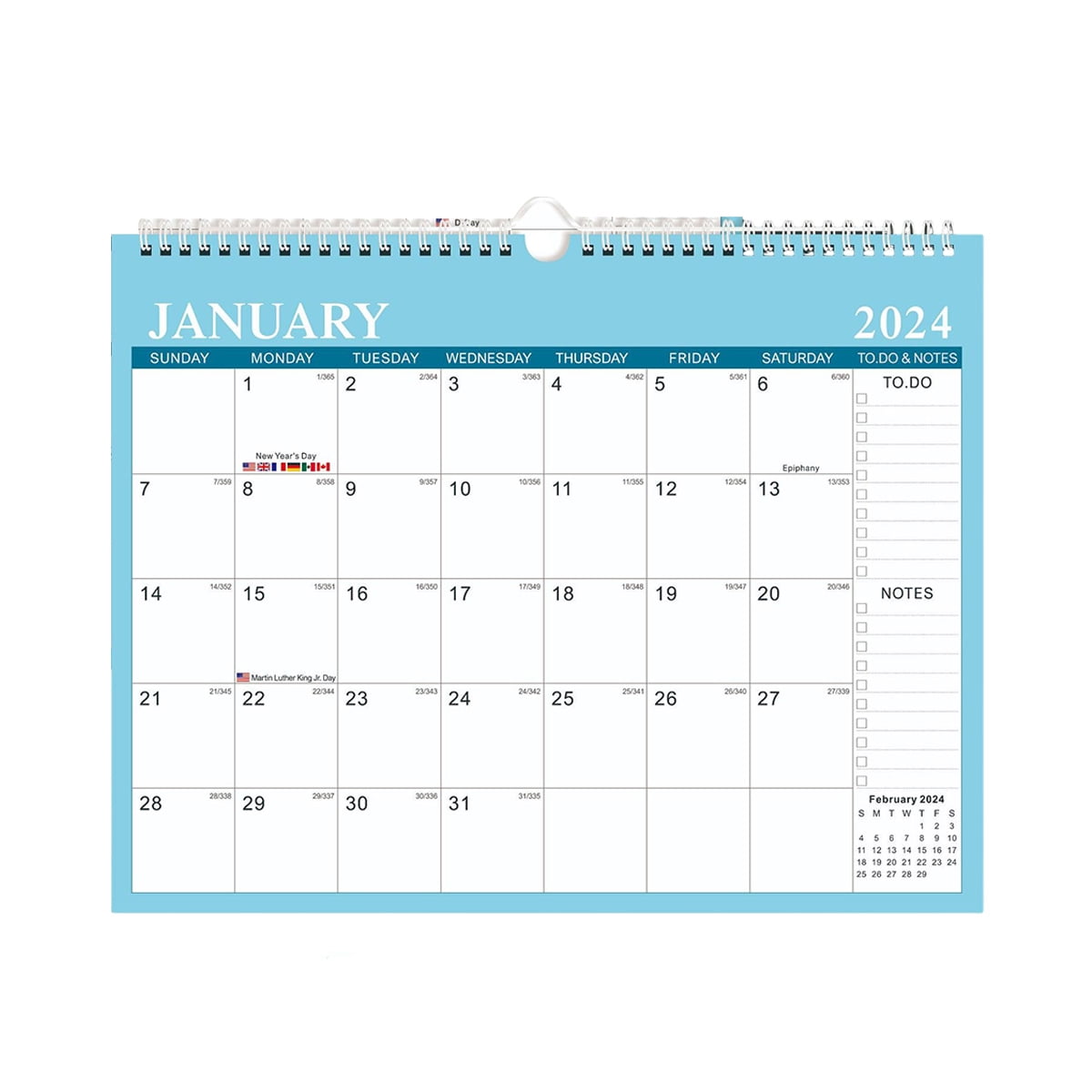 Wall Calendar 2024-2025,Jan 2024- Jun 2025, 18 Months Calendar