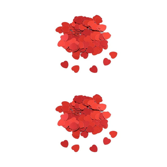 maskred Paper Scraps Beautiful Wedding Accessory Plastic Material Confetti Tabletop Ornament Shape Resistant for Party Decoration Red15mm 2Set