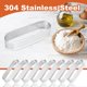 thumbnail image 5 of 8Pcs Oval Tartlet Molds French Dessert Mousse Fruit Pie Tart Ring Quiche Cake Mold, Stainless Steel, 5 of 5