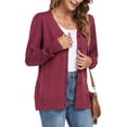 thumbnail image 2 of PPYOUNG Cardigan Sweater for Women's Button Down Knitwear Long Sleeve Soft Basic Knit Cardigan Sweater, 2 of 4