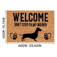 thumbnail image 3 of Ceimmolca Funny Dachushund Dog Doormat Don't Step On My Doormat Dachushund Dog Funny Dogs Theme Doormat For Entrance Way Welcome Mat With Slip Rubber Back Kitchen Rugs, 3 of 4