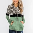 thumbnail image 2 of Sudadera con Capucha para Mujer con Bolsillo Estampado de Leopardo Tie Dye Sudadera con Estampado de Leopardo Material de poliéster con Bolsillo para Oficina ANGGREK Otros, 2 of 6