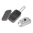 thumbnail image 3 of Camping Kettle Set Camping Lunch Box Many Many Pleging Many Plegable Té de calefacción rápida Campamento de té Campista para BBQ Garden Campfire negra, 3 of 8