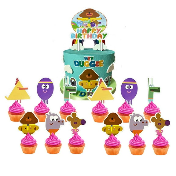 Duggee Cake Topper CupcakeS Set Birthday Party Supplies Decoration Decor Kit