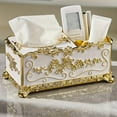 thumbnail image 3 of High-end European-style Tissue Box For Living Room Office Desktop Pen Remote Control Storage Box Upscale Restaurant Napkin Dispenser, 3 of 8