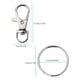 thumbnail image 2 of Minnieouse Juego de 120 ganchos a presión, hebillas giratorias de Metal para llavero, Kit surtido, Clips para llavero, accesorios para manualidades DIY, Ropa, zapatos y accesorios Miscelánea Minnieouse AP014029-00B, 2 of 6